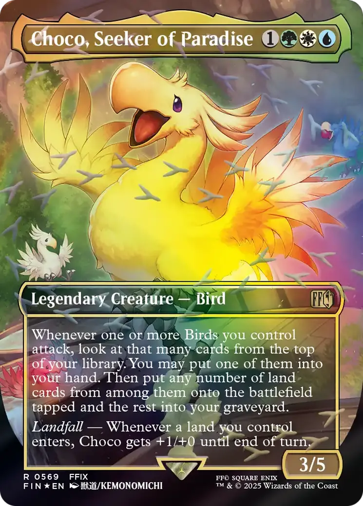 Choco, Seeker Of Paradise (Borderless) (Chocobo Track Foil) [Final Fantasy] 1