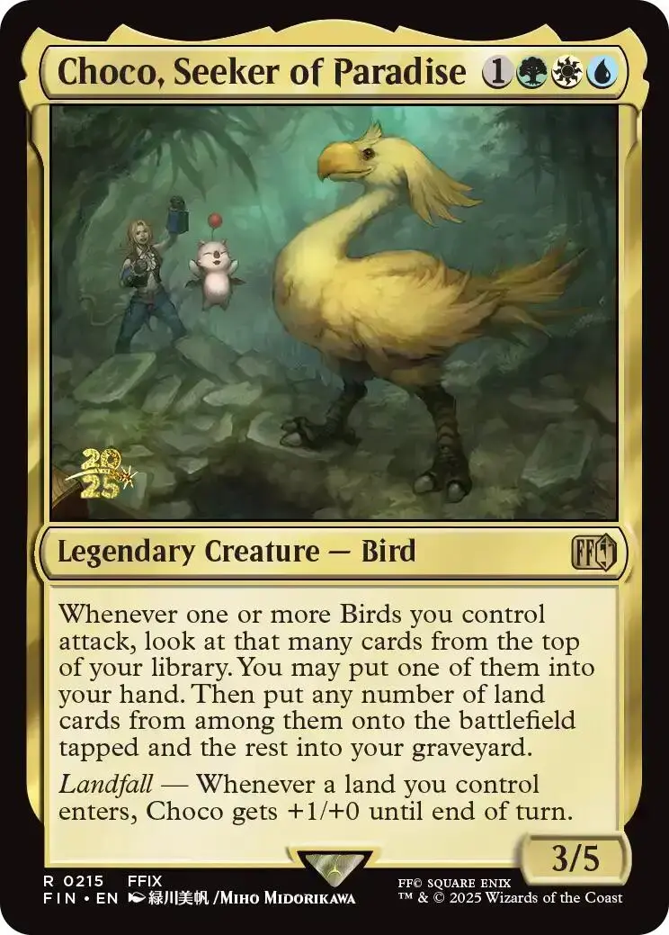 Choco, Seeker Of Paradise [Final Fantasy Prerelease Promo] 1