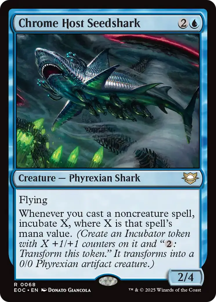 Chrome Host Seedshark [Edge Of Eternities Commander] 1