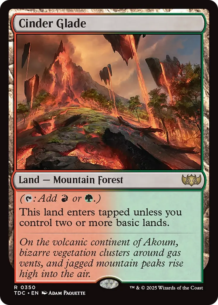 Cinder Glade [Tarkir: Dragonstorm Commander] 1