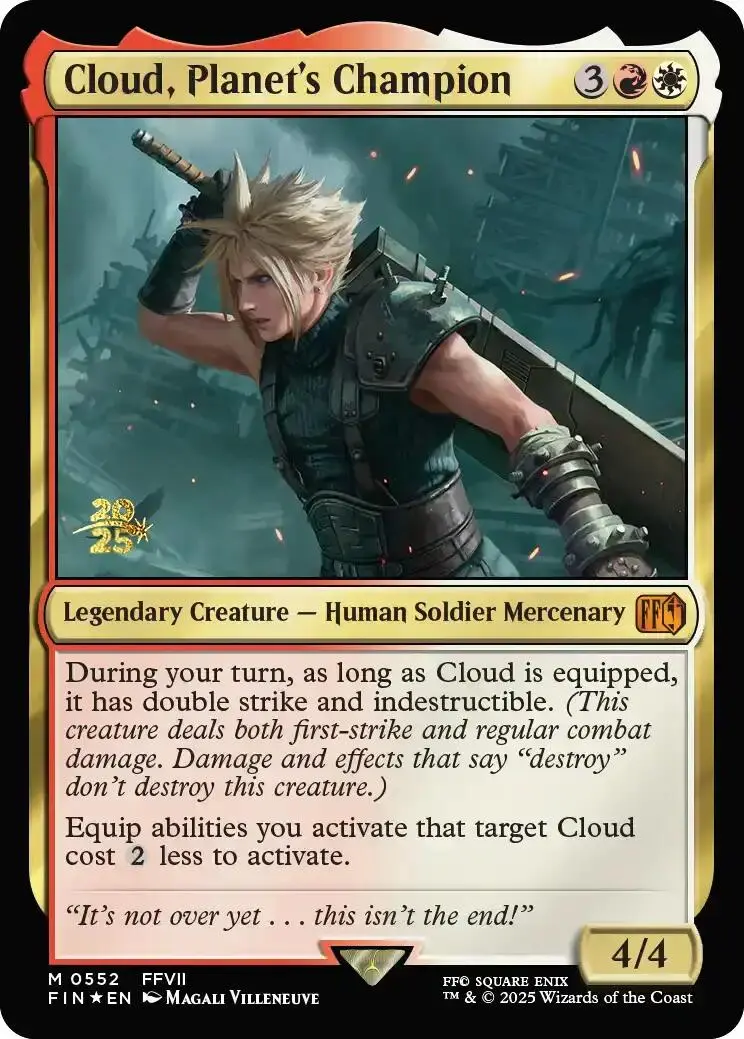 Cloud, Planet's Champion [Final Fantasy Prerelease Promo] 1