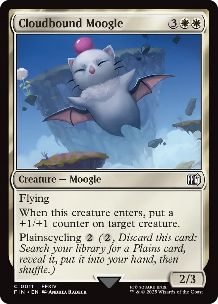 Cloudbound Moogle [Final Fantasy] 1