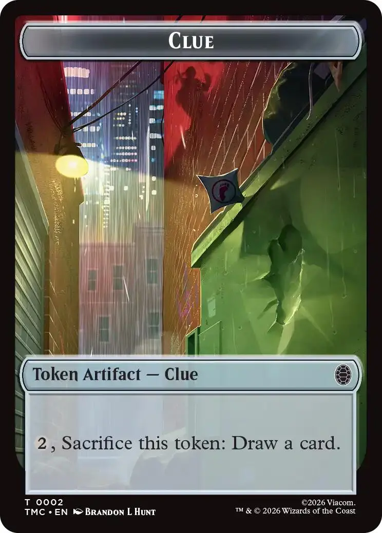 Clue // Rat Double-Sided Token [Teenage Mutant Ninja Turtles Commander Tokens] 1