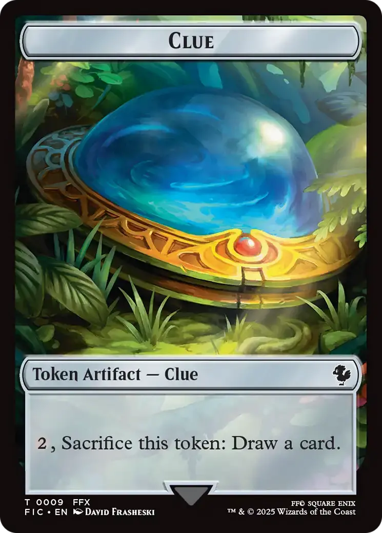 Clue // Treasure Double-Sided Token [Final Fantasy Commander Tokens] 1