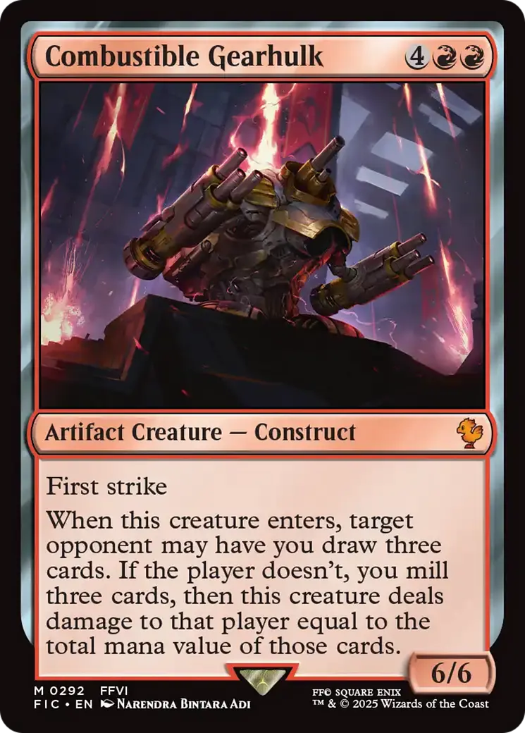 Combustible Gearhulk [Final Fantasy Commander] 1