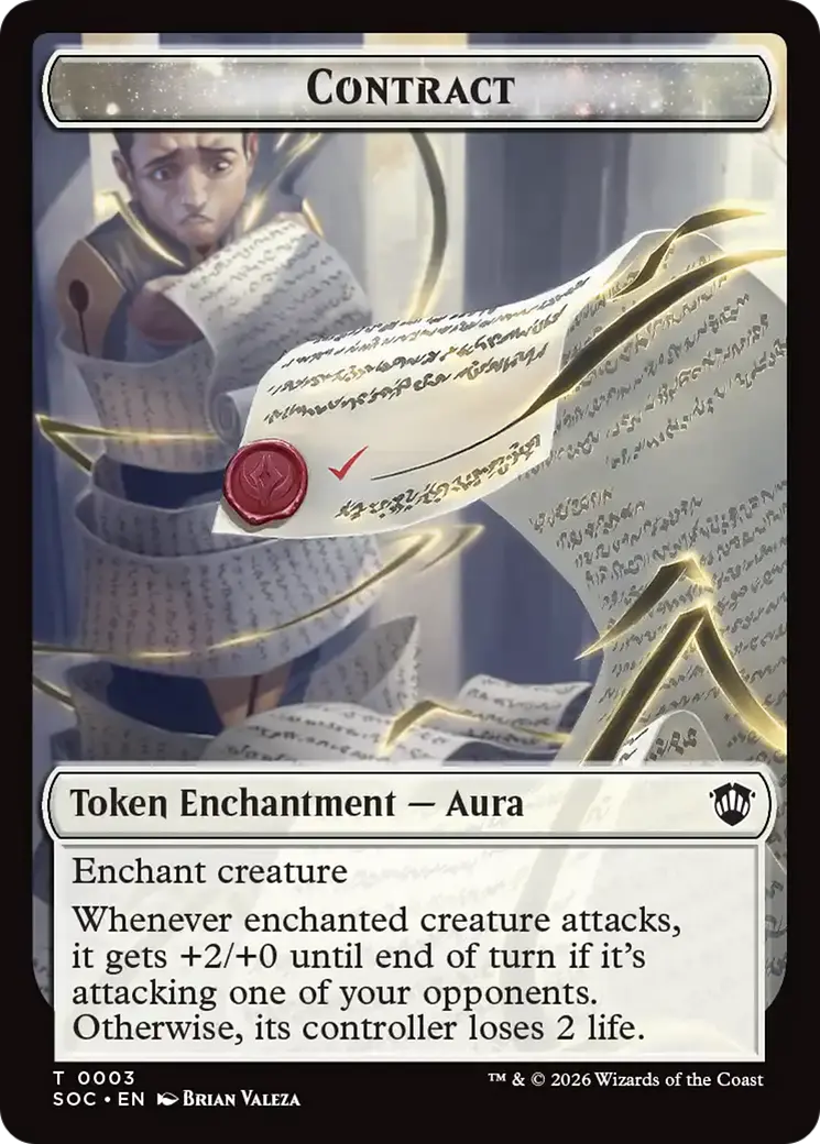 Contract // Copy Double-Sided Token [Secrets Of Strixhaven Commander Tokens] 1