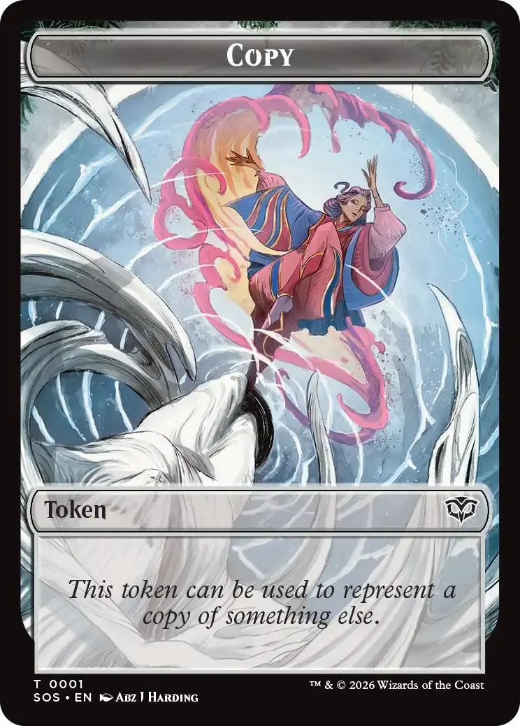 Copy // Spirit (0010) Double-Sided Token [Secrets Of Strixhaven Tokens] 1