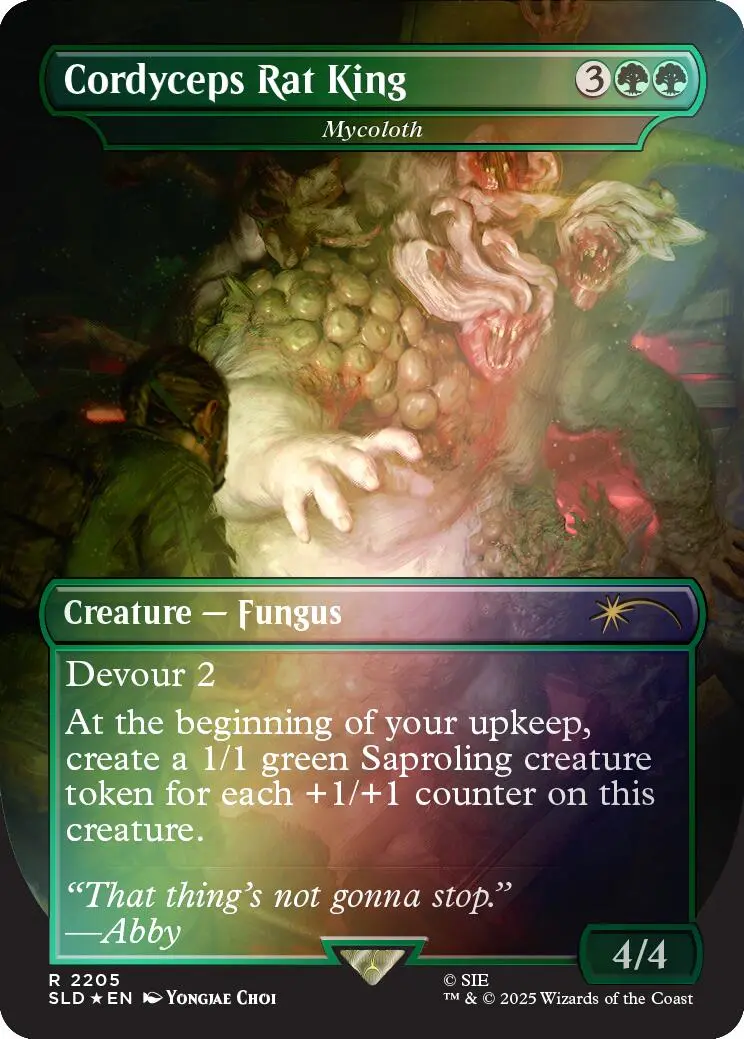 Cordyceps Rat King - Mycoloth (Rainbow Foil) [Secret Lair Drop Series] 1