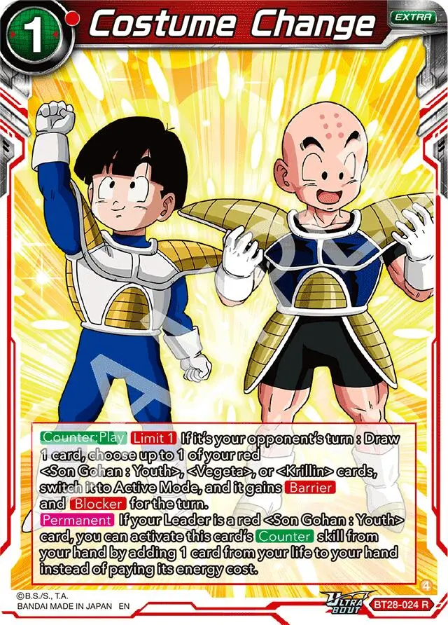 Costume Change (Bt28-024) [Prismatic Clash] 1