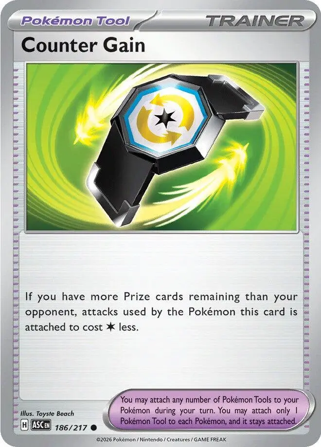 Counter Gain (186/217) (Reverse Holo) [Mega Evolution: Ascended Heroes] 1
