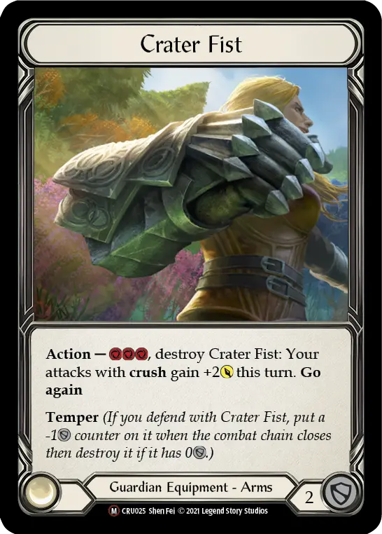Crater Fist (Rainbow Foil) [Cru025-Rf] Unlimited Rainbow Foil 1