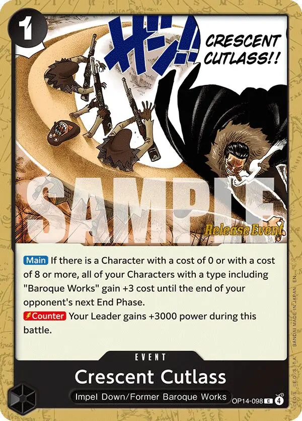 Crescent Cutlass [The Azure Sea's Seven Release Event Cards] 1