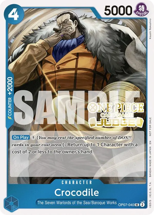 Crocodile (Judge Pack Vol. 6) [One Piece Promotion Cards] 1