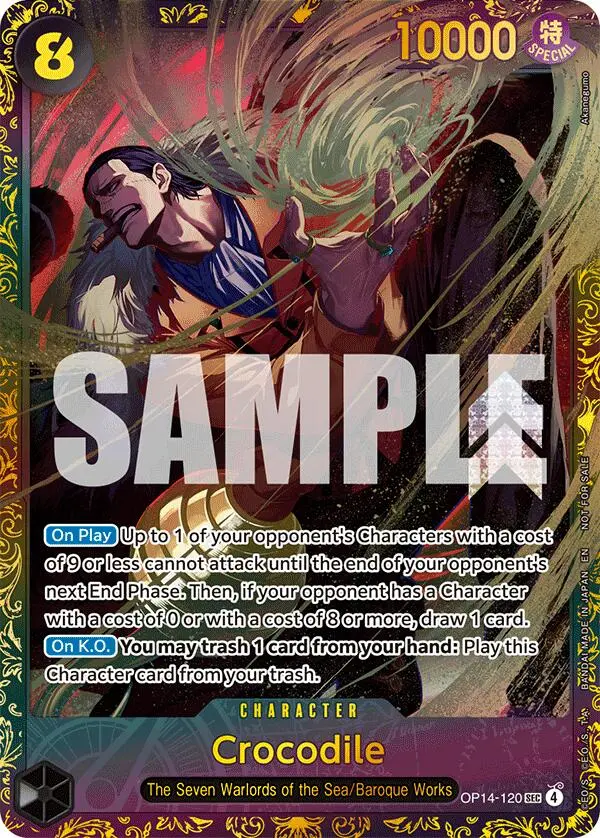 Crocodile (Op14-120) (Cs26-27 Regionals Season 1) [One Piece Promotion Cards] 1
