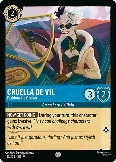 Cruella De Vil - Fashionable Cruiser (145/204) [Fabled] 1