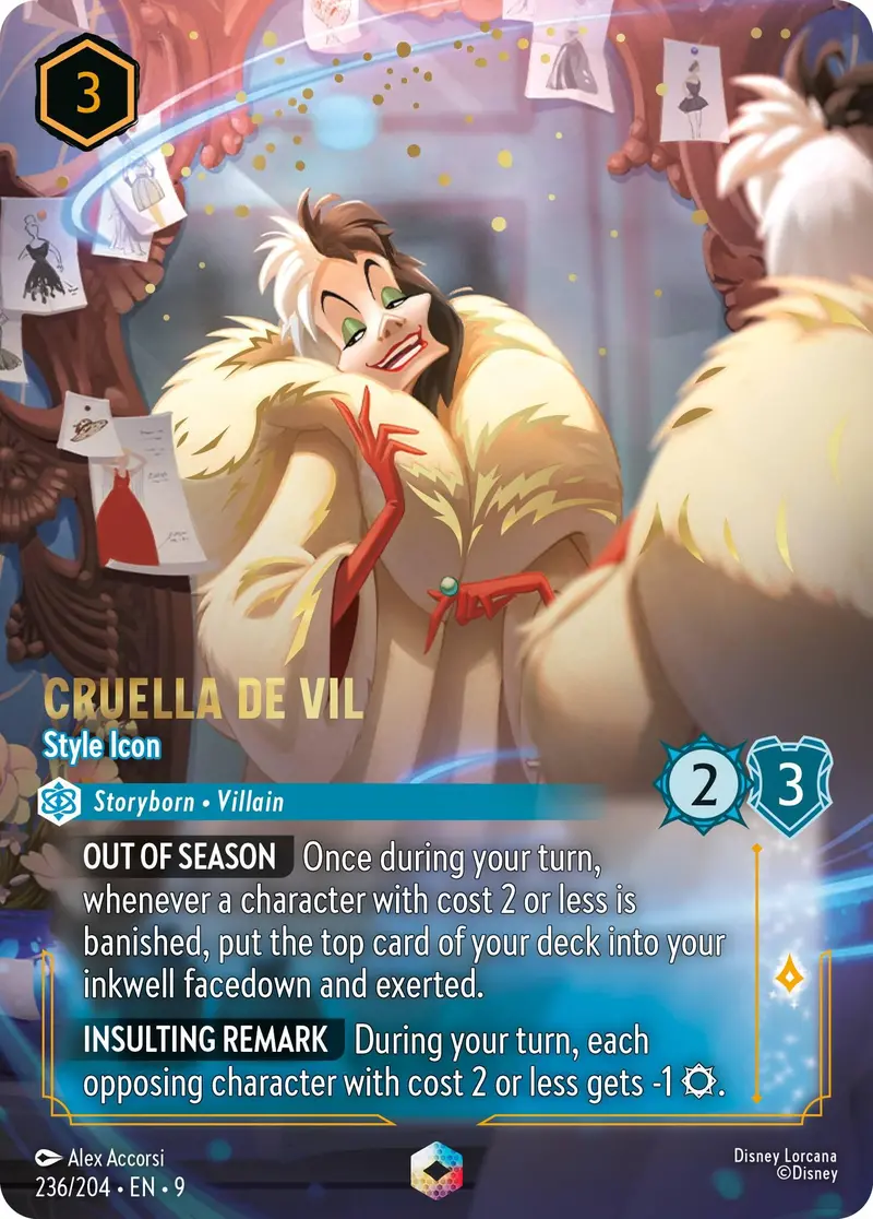 Cruella De Vil - Style Icon (Enchanted) (236/204) [Fabled] 1