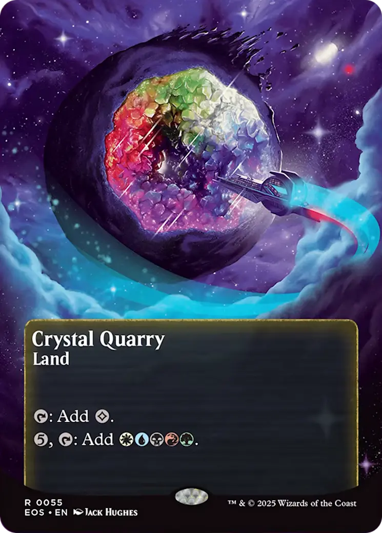 Crystal Quarry (0055) (Borderless) [Edge Of Eternities: Stellar Sights] 1