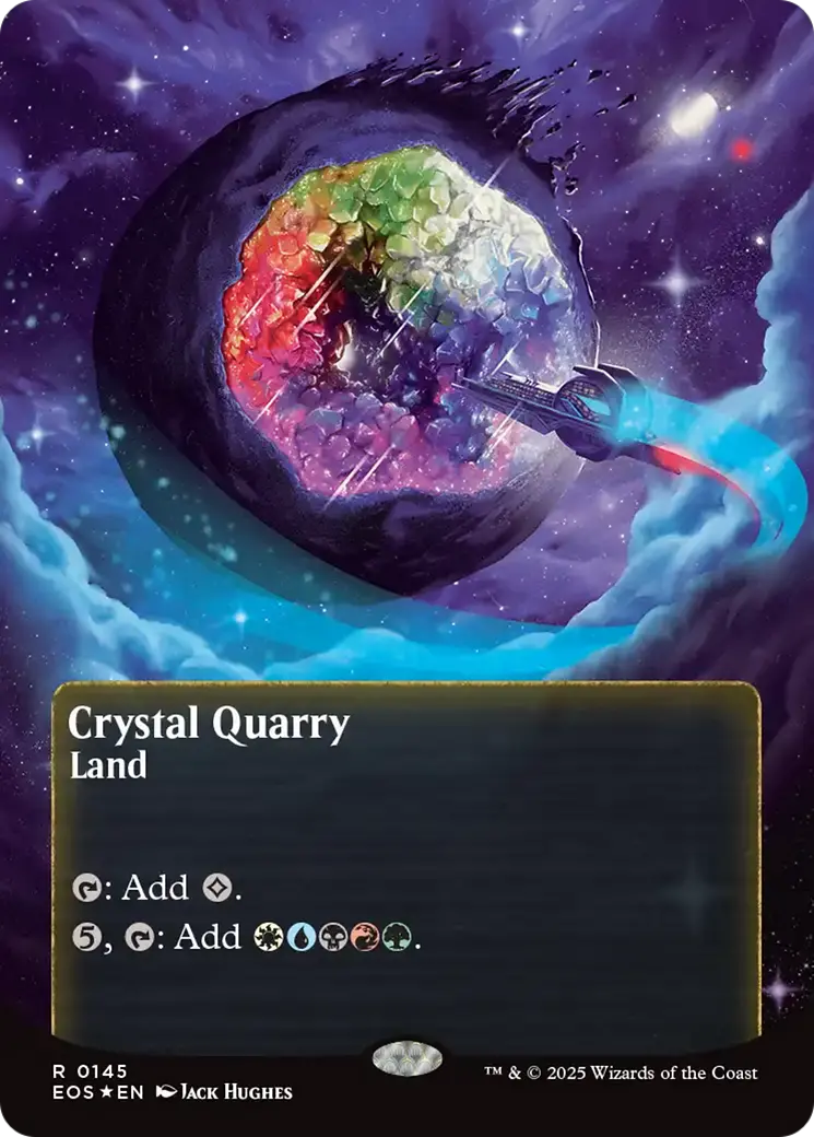 Crystal Quarry (0145) (Borderless) (Galaxy Foil) [Edge Of Eternities: Stellar Sights] 1