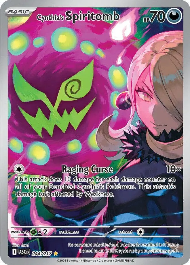 Cynthia's Spiritomb (244/217) [Mega Evolution: Ascended Heroes] 1