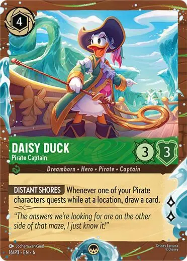 Daisy Duck - Pirate Captain (Disney Cruise Promo) (16/P3) [Promo Cards] 1