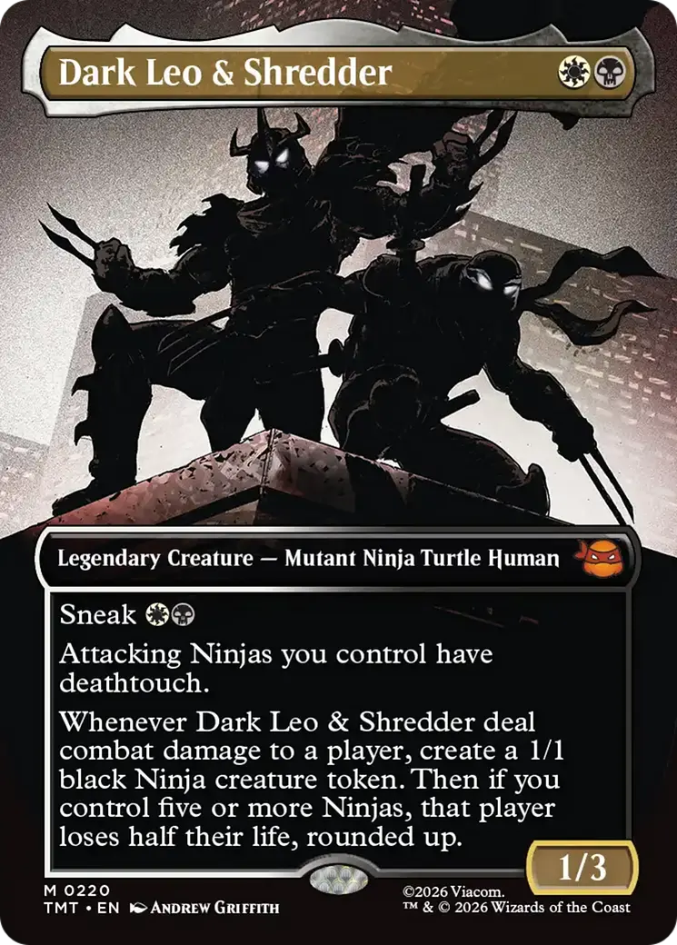 Dark Leo & Shredder (Borderless) [Teenage Mutant Ninja Turtles] 1