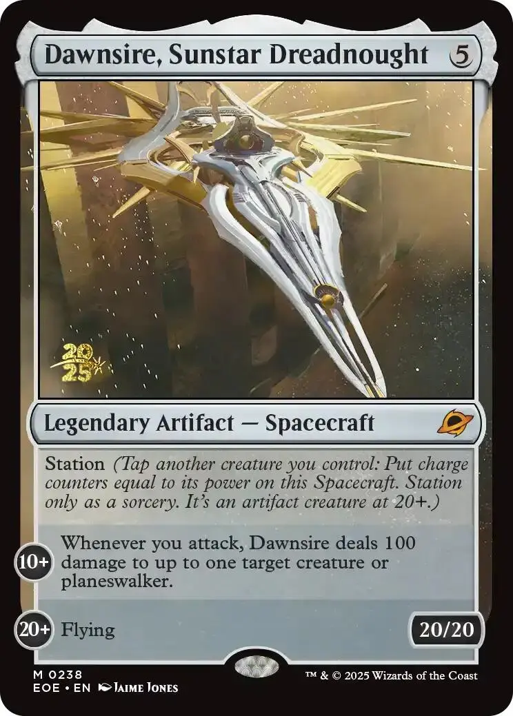 Dawnsire, Sunstar Dreadnought [Edge Of Eternities Prerelease Promos] 1