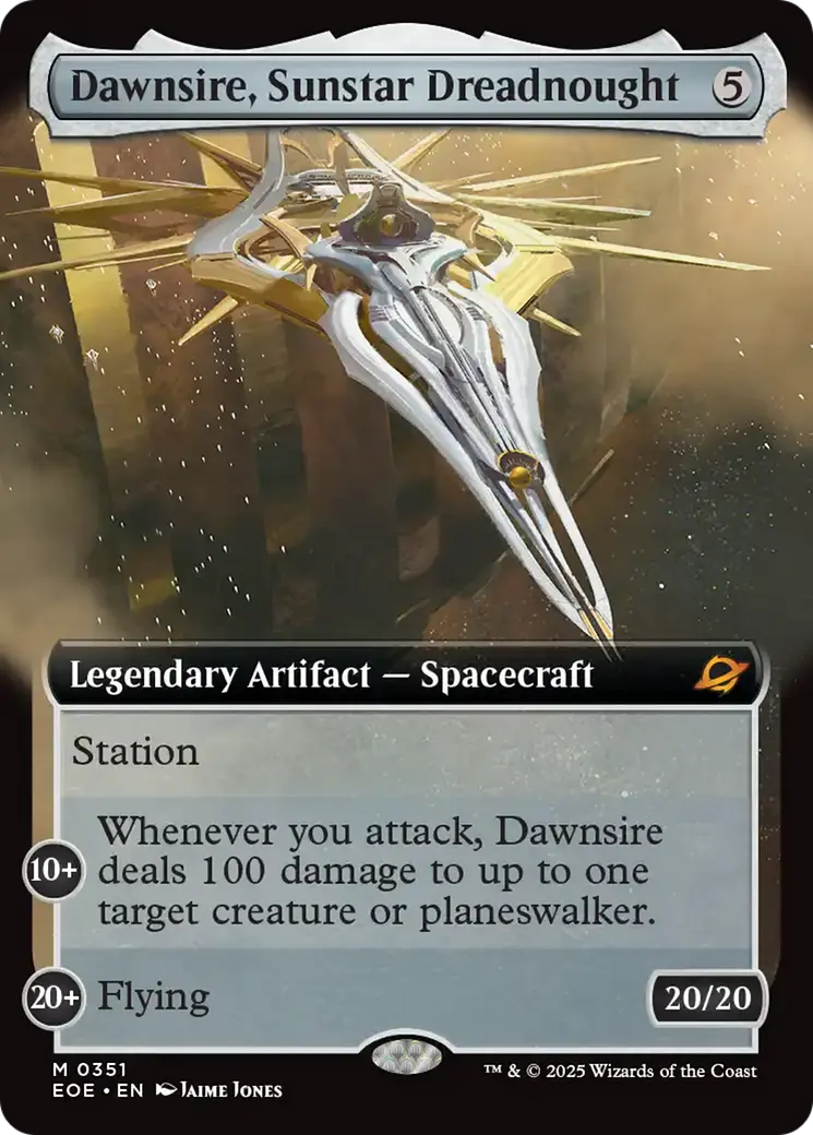 Dawnsire, Sunstar Dreadnought (Extended Art) [Edge Of Eternities] 1