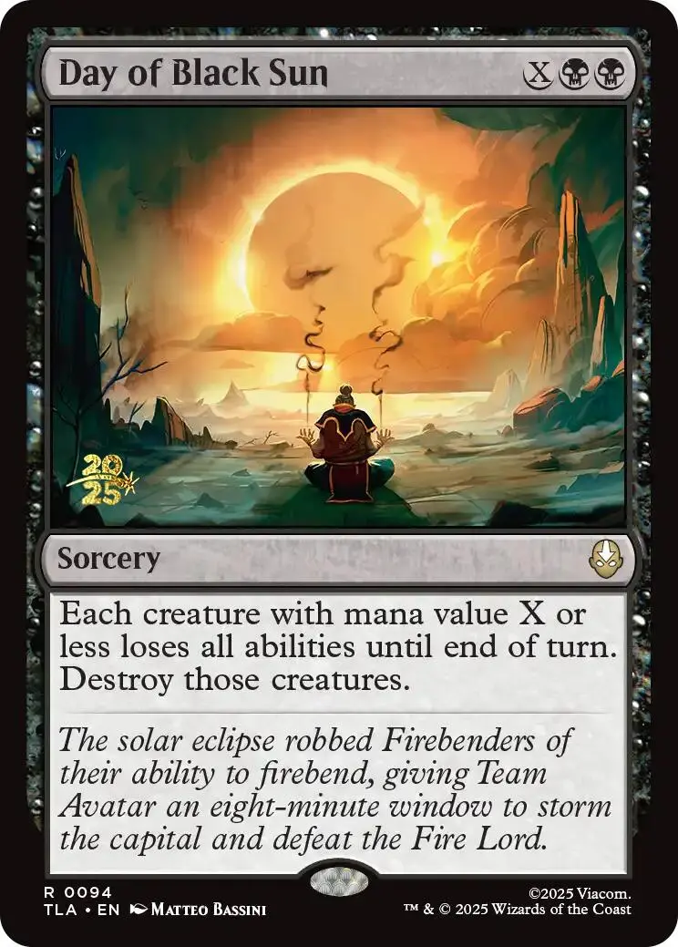 Day Of Black Sun [Avatar: The Last Airbender Prerelease Cards] 1