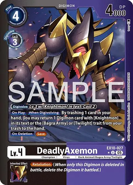 Deadlyaxemon [Ex10-027] (Limited Foil) [Sinister Order] 1