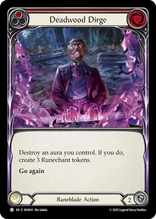 Deadwood Dirge (Red) [Avs014] (Armory Deck: Legends Viserai) 1