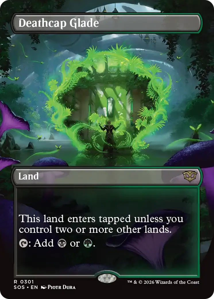 Deathcap Glade (Borderless) [Secrets Of Strixhaven] 1