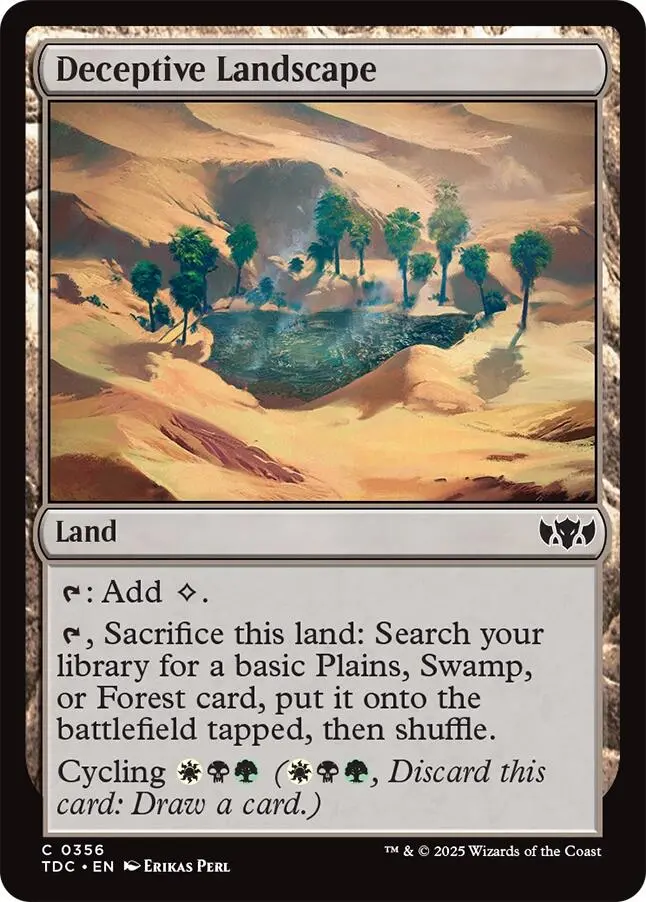 Deceptive Landscape [Tarkir: Dragonstorm Commander] 1