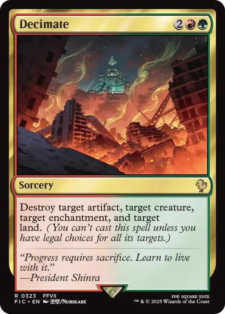 Decimate (Surge Foil) [Final Fantasy Commander] 1