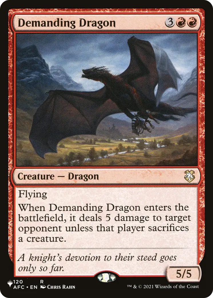 Demanding Dragon [The List] 1