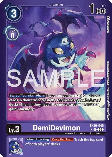 Demidevimon [Ex10-040] (Limited Foil) [Sinister Order] 1