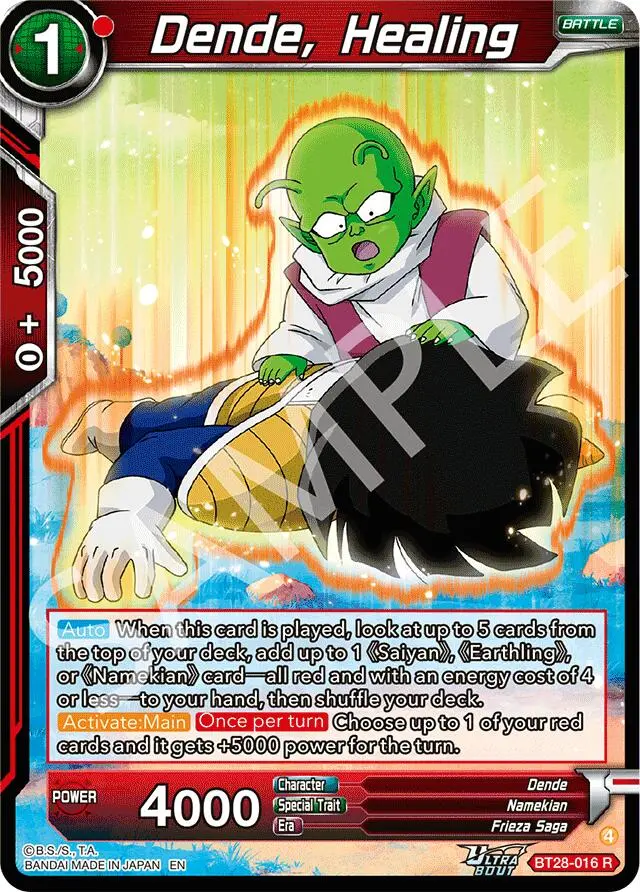Dende, Healing (Bt28-016) [Prismatic Clash] 1