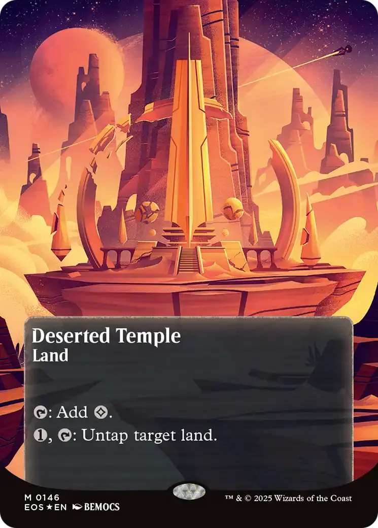 Deserted Temple (0146) (Borderless) (Galaxy Foil) [Edge Of Eternities: Stellar Sights] 1