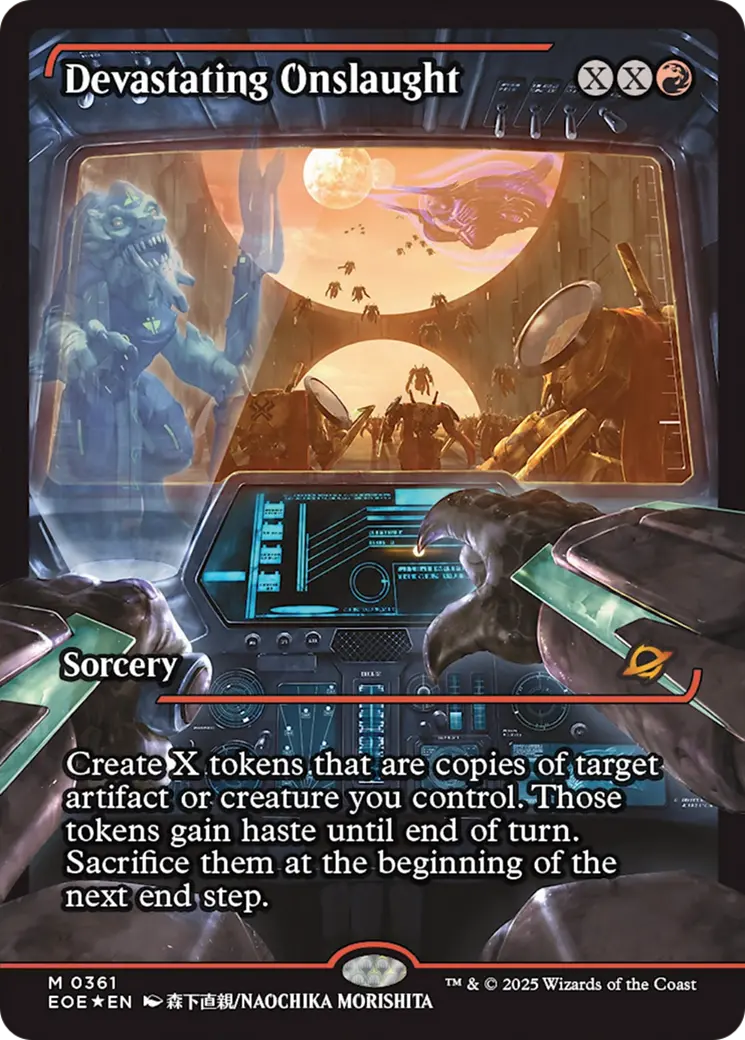 Devastating Onslaught (0361) (Showcase) [Edge Of Eternities] 1