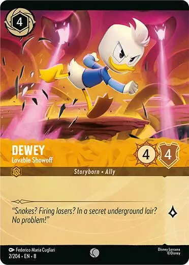 Dewey - Lovable Showoff (Foil) (2/204) [Reign Of Jafar] 1