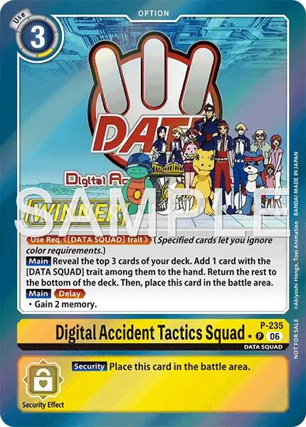Digital Accident Tactics Squad [P-235] (Store Tournament 2026 Vol. 2 Winner Pack) [Promotional Cards] 1