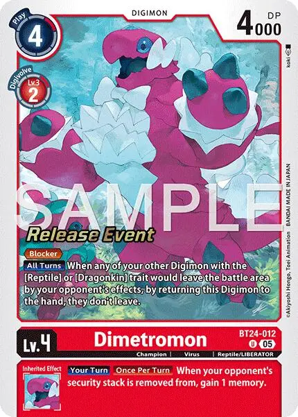Dimetromon [Bt24-012] [Time Stranger Release Events Cards] 1