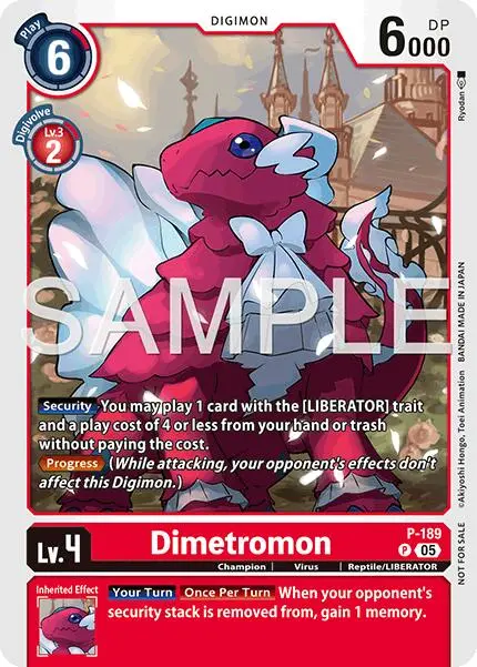 Dimetromon [P-189] (Store Tournament 2025 Vol.3 Participation Pack) [Promotion Cards] 1