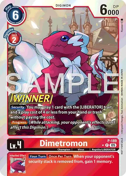 Dimetromon [P-189] (Store Tournament 2025 Vol.3 Winner Pack) [Promotion Cards] 1