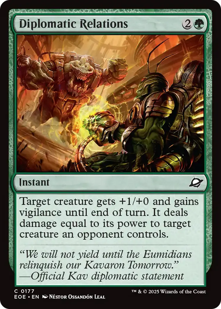 Diplomatic Relations [Edge Of Eternities] 1