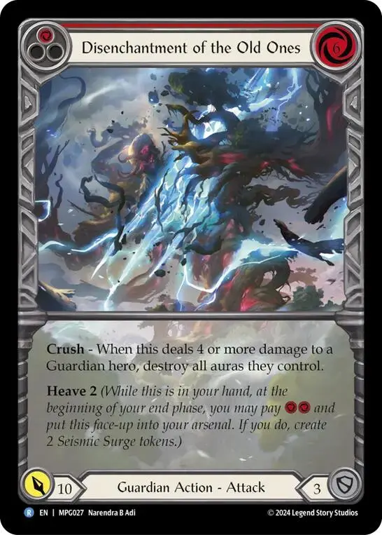 Disenchantment Of The Old Ones (Extended Art) [Mpg027] (Mastery Pack Guardian)  Rainbow Foil 1