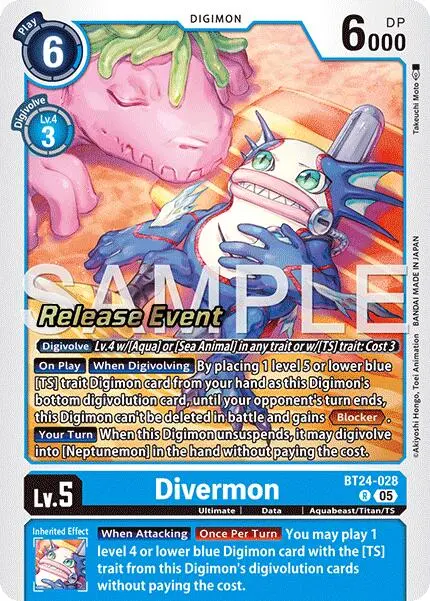 Divermon [Bt24-028] [Time Stranger Release Events Cards] 1