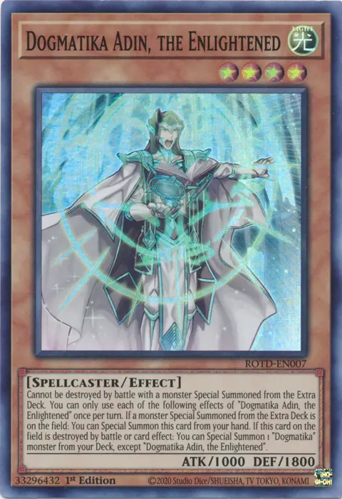 Dogmatika Adin, The Enlightened [Rotd-En007] Super Rare 1