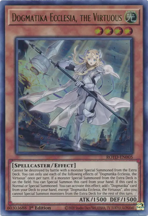Dogmatika Ecclesia, The Virtuous [Rotd-En005] Starlight Rare 1