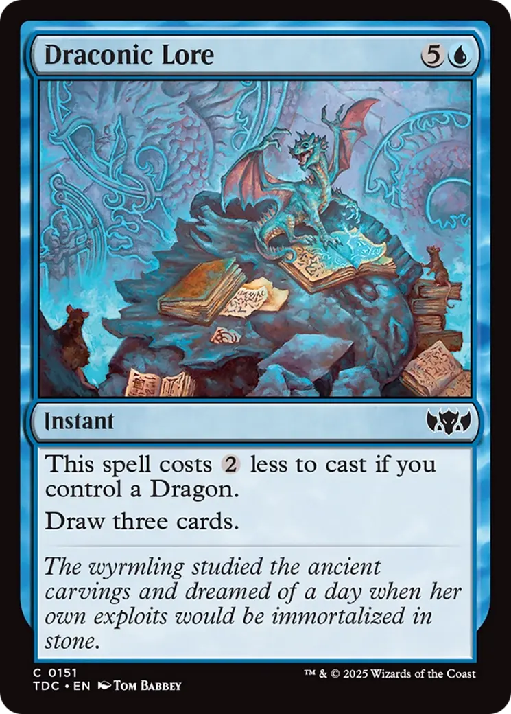 Draconic Lore [Tarkir: Dragonstorm Commander] 1