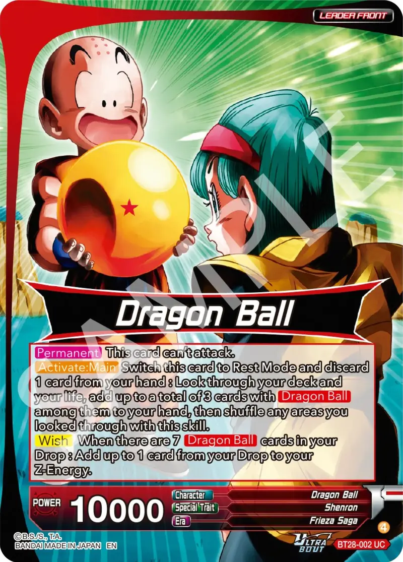 Dragon Ball // Porunga, Wish Dragon (Slr) (Bt28-002) [Prismatic Clash] 1